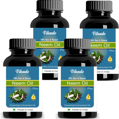 

Vihado Essential Pure Neem Oil 20 ML Pack of 4 (80 ML)(20 ml)