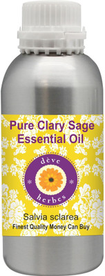

Deve Herbes Pure Clary Sage Essential Oil (Salvia sclarea) 100% Natural Therapeutic Grade Steam Distilled(630 ml)