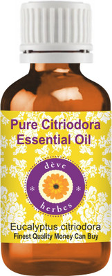 

Deve Herbes Pure Citriodora Essential Oil (Eucalyptus citriodora) 100% Natural Therapeutic Grade Steam Distilled(30 ml)
