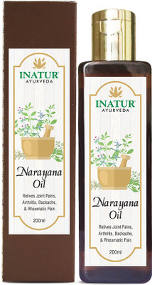 

Inatur Narayana Oil 200ml, Ayurveda, Relives Joint Pain, Arthritis Backache & Rheumatic Pain(200 ml)