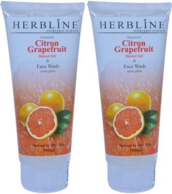 

Herbline Citron Grapfruit Shower Gel & Face wash(100 ml, Pack of 2)