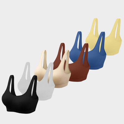 Mysha Air Sports Bra (Free Size, Fits Best- 28-34) Women Sports Non Padded Bra(Dark Blue, White, Brown, Black, Beige, Yellow)