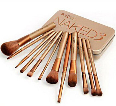 

Ronzille Makeup Brush Set Premium Foundation Blending Blush Eyeliner Face Powder Brush Makeup Brush Kit Pack of 12(Pack of 12)