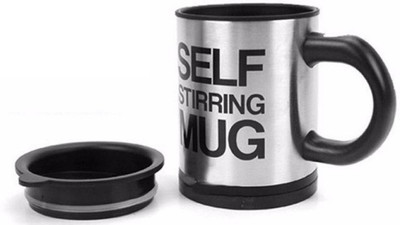

SKYFISH Auto mixing self stirring Coffee - 400 ML Stainless Steel Mug 10 Cups Coffee Maker(Multicolor, Black)