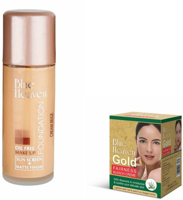 

Blue Heaven FOUNDATION OIL FREE & GOLD BLEACH(Set of 2)