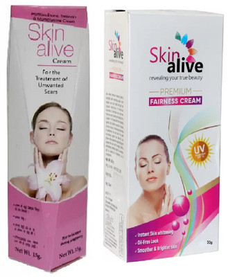 

Skin alive Fairness Gift Set Treatment of Unwanted Scars Fairness Cream(Set of 2)