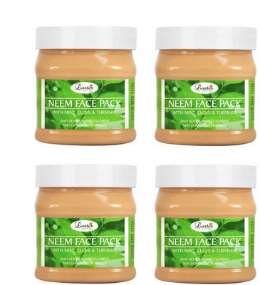 

Luster Neem Face Pack - Anti-Acne & Pimple Clearing (Pack of 4)(500 ml)