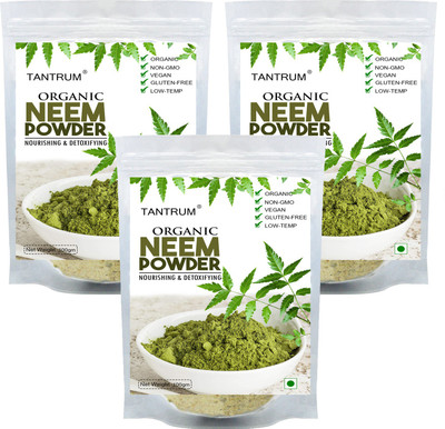 

TANTRUM 100% pure organic neem powder for skin (100g) (pack of 3)(300 g)