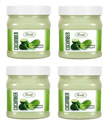 

Luster Cucumber Skin Calming Face Pack (Pack of 4)(500 ml)
