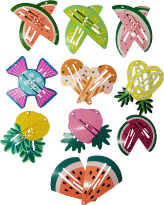 

Evogirl Fruit Shapes Kids Barrettes Tic Tac Pins for Girls ,Medium Tic Tac Clip(Multicolor)