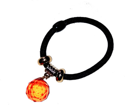 

Shrungarika Fashionable Black Rubber Band, Hair Band, Back Pin(Black)