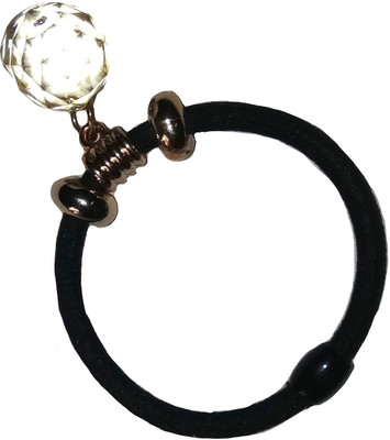 

Shrungarika Fashionable Black Rubber Band, Hair Band, Back Pin(Black)