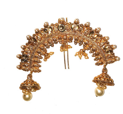 

Shrungarika Fashionable Golden Bun Clip(Gold)