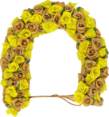

Confidence Bridal Flower Bun Hair Gajra Accessories For South Indian Wedding, Juda Decoration Gajra Hair Accessory Set(Multicolor)