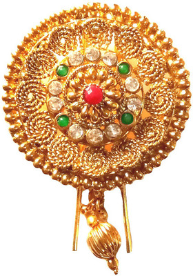 Shrungarika Fashionable Golden Bun Clip(Gold)