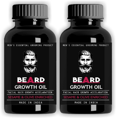 

Vihado Beard Growth Hair oil Hair Oil 20 ML Pack of 2 (40 ML) Hair Oil(20 ml)