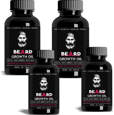 

Vihado Beard and Growth Hair Oil 15 ml Pack of 4 Hair Oil (60 ml) Hair Oil(15 ml)