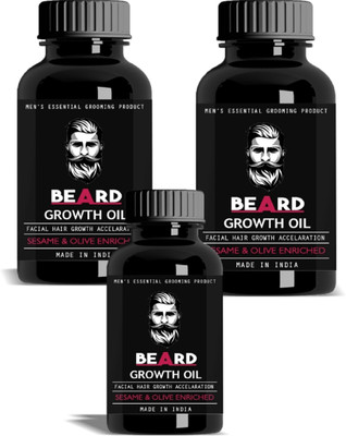 

Vihado Beard and Moustache Growth Oil 30 ml Pack of 3Hair Oil (90 ml) Hair Oil(30 ml)