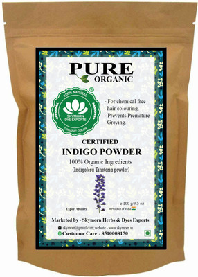 

Sky Morn Natural Indigo Leaf Powder 100g Hair Color (100 g)