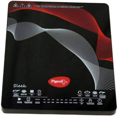 

Pigeon SLEEK Induction Cooktop(Black, Multicolor, Touch Panel)