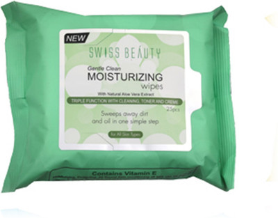 

Rtb Gentle Clean Moisturizing Wipes With Natural Aloe Vera Extract Makeup Remover(50 g)