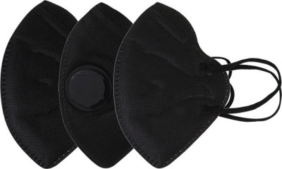 

serveuttam Anti Pollution Dust Black (Pack of 3) Anti Pollution Anti PM2.5 Mask Mask and Respirator