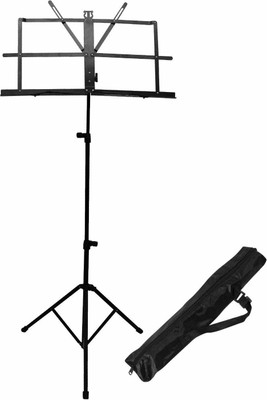 

Techtest Portable Music Stand Adjustable Folding Music Book Stand GH-522 Orchestral Stand Little Music Stand Music Book Stand(Black)