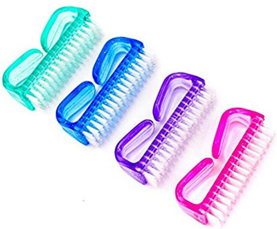 

FOK Handle Grip Nail Brush Hand Finger Toe Nail Cleaning - Set of 2 Pc