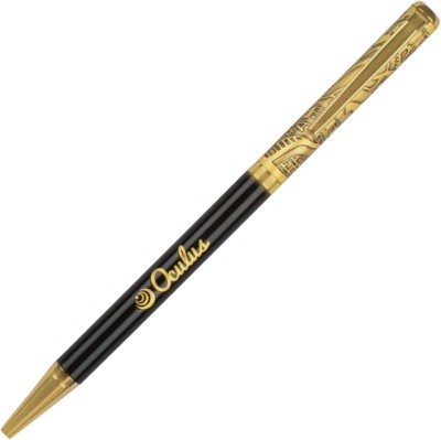 Oculus Carving 0131 Black and Golden Combination Ball Pen(Blue)
