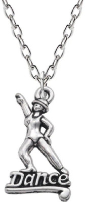 The Dance Bible Unisex Dancer Pendant Necklace | Dance Accessories | Gifts for Dancers Zinc Pendant