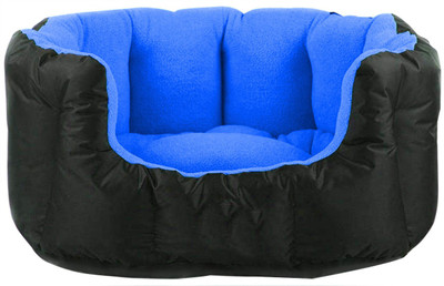 

Hiputee Soft Velvet Reversible Round Shape Dog/Cat/Pet Small S Pet Bed(Blue, Black)