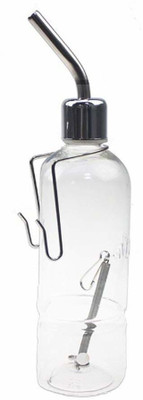 

Pets Empire Small Pet Rabbit Guinea Pig Hamster Water Fountain Drinking Bowl Bottle Feeder (Small) Round Plastic, Stainless Steel Pet Bottle(200 ml White)