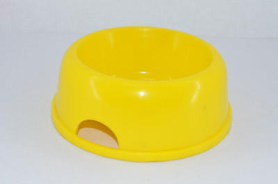 

z pet PFB001 circle Plastic Pet Bowl(750 ml Yellow)