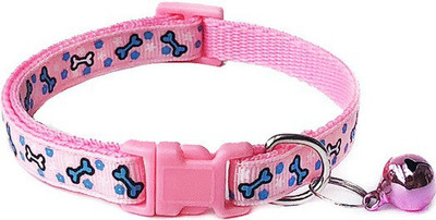 

101Lives Pink Printed (18-30 cm) adjustable  Cat Everyday Collar(, Pink