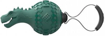 

GiGwi Dinoball Apatosaurus "Push To Mute Green Rubber Squeaky Toy For Dog