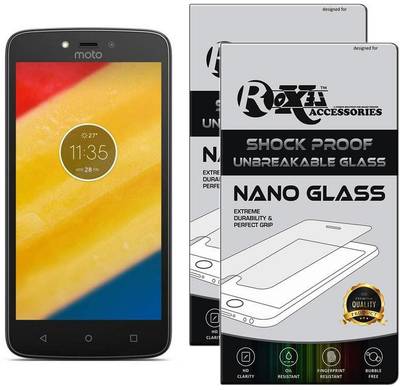 Roxel Nano Glass for Moto C Plus (Starry Black, 16 GB) (2 GB RAM)  (Pack of 2)
