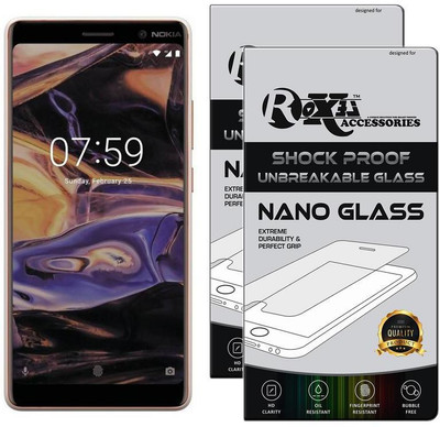 Roxel Nano Glass for Nokia 7 Plus (White & Copper, 64 GB) (4 GB RAM)(Pack of 2)