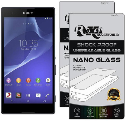 Roxel Nano Glass for Sony Xperia T2 Ultra Dual (Black, 8 GB) (1 GB RAM)(Pack of 2)