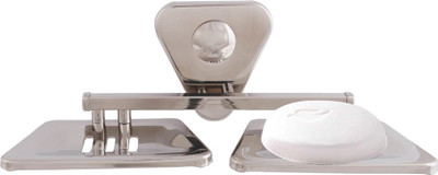 

Mclion Double Soap Case, Soap Dish , Soap holder,(Silver, Mirror Finish), Mirror finish;silver