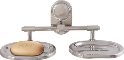 

McLION Double Round Soap Dish,Soap holder, Soap Case, Soap Stand-Anti Rust-Corrosion Free(Glossy Finish, Grade 304 Stainless Steel)
