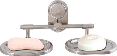 

McLION Bathroom Double Soap Dish,Soap holder, Soap Case, Soap Stand -Anti Rust-Corrosion Free(Glossy Finish, Grade 304 Stainless Steel)