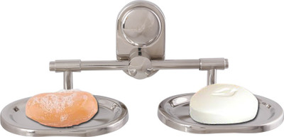 

McLION Double Soap Stand,Soap holder, Soap Case, Soap dish -Anti Rust-Corrosion Free(Glossy Finish, Grade 304 Stainless Steel)