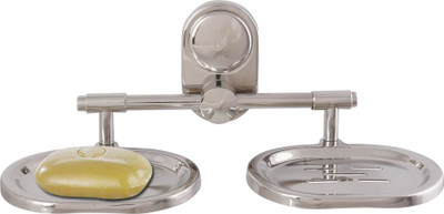 

McLION Double Soap Case,Soap holder, Soap Dish, Soap Stand -Anti Rust-Corrosion Free(Glossy Finish, Grade 304 Stainless Steel)