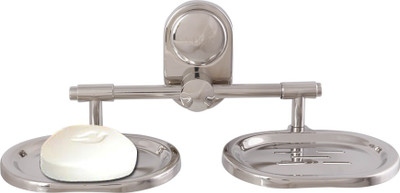 

McLION Wall Mounted Double Soap Dish,Soap holder, Soap Case, Soap Stand -Anti Rust-Corrosion Free(Glossy Finish, Grade 304 Stainless Steel)