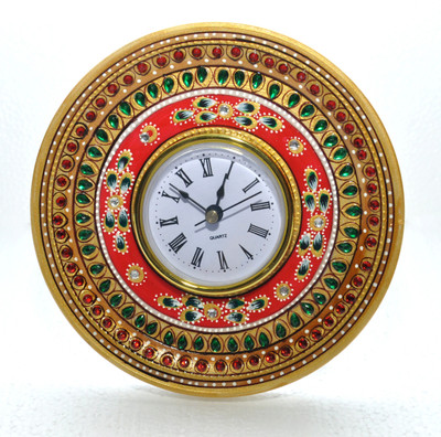 Gaura Art & Crafts Analog Multicolor Clock