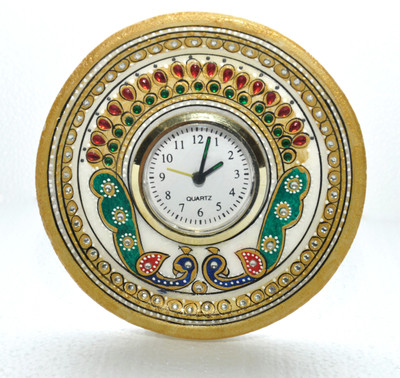 Gaura Art & Crafts Analog-Digital Multicolor Clock