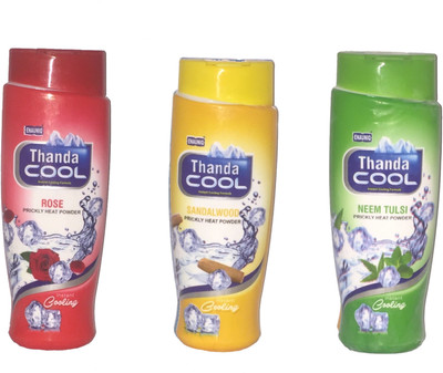 

THADA COOL cool talc sandal,rose&neem tulsy(450 g)