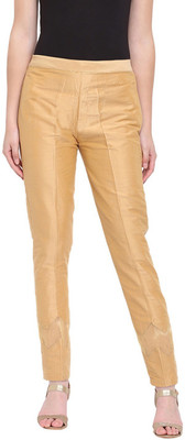 RIVI Regular Fit Women Beige Trousers