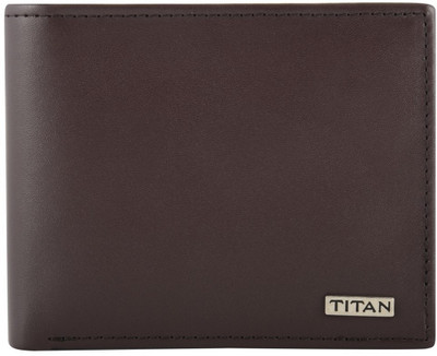 

Titan Men Brown Genuine Leather Wallet(8 Card Slots)