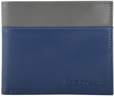 

Fastrack Men Grey, Blue Wallet(8 Card Slots)